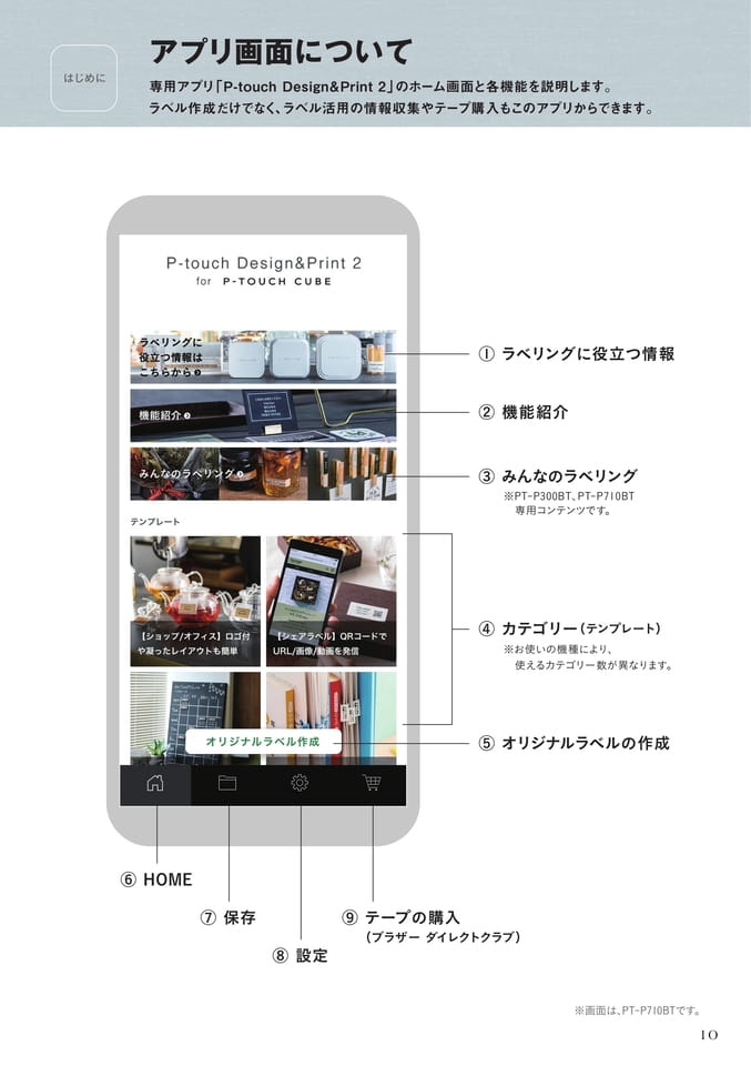 アプリ画面について1/2