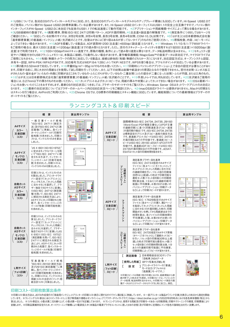 DCP-J1800N 仕様2/2