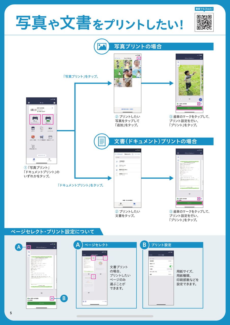写真や文書をプリントしたい!
